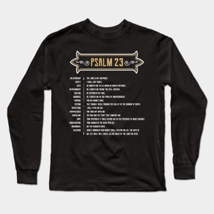 Psalm 23 The LORD is my Shepherd Long Sleeve T-Shirt